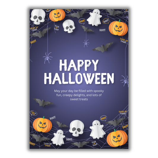 Digital Halloween Party Sign